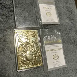 1999 Pokemon Burger King Charizard 23K Gold Plated Trading Card with Certificate - Image 2