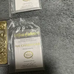 1999 Pokemon Burger King Charizard 23K Gold Plated Trading Card with Certificate - Image 3