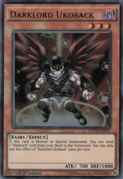 Yugioh Darklord Ukoback DUSA-EN022 Ultra Rare 1st Edition LP - Image 1