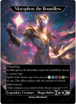 Morophon, the Boundless - Full Art Altered Art Custom Proxy Cards - Image 1