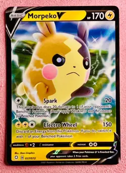 Morpeko V 037/072 | SWSH Shining Fates | 2021 Pokemon TCG Card | NM - Image 1