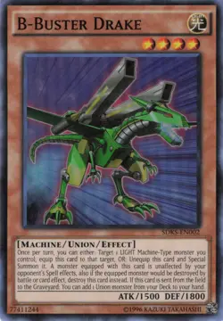 Yugioh B-Buster Drake SDKS-EN002 Super Rare NM - Image 1