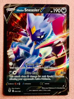 Hisuian Sneasler V 094/189 | SWSH Astral Radiance | 2022 Pokemon TCG Card | NM - Image 1