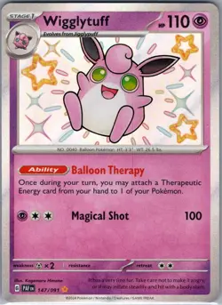 Wigglytuff 147/091 SV: Paldean Fates - Pokemon Card - NM - Image 1