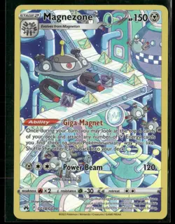 Magnezone Ultra Rare Crown Zenith: Galarian Gallery GG18/GG70 NM Pokemon Card - Image 1
