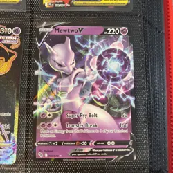 Pokemon TCG Mewtwo v Full Art Holo Ultra Rare Card 030/078 Pokemon Go - Image 1