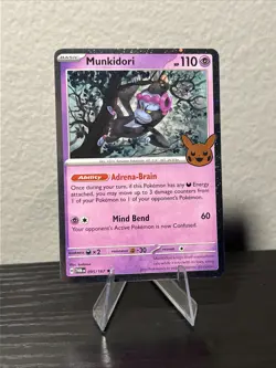 Pokemon Munkidori TCG Holo Rare Card 95/167 Twilight Masquerade - Image 1