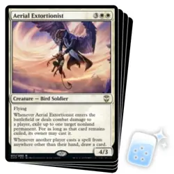 AERIAL EXTORTIONIST X4 Streets Of New Capenna: Commander Magic MTG MINT CARD - Image 1