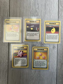 Pokemon TCG WOTC Trainer rare cards NM - Image 1