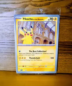Pokemon Jumbo Pikachu At The Museum Pokemon Card - Image 1