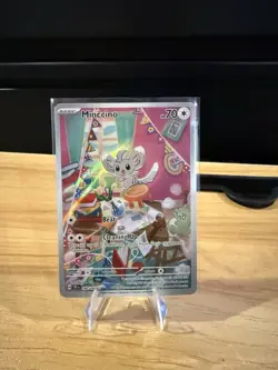 Minccino 182/162 SV05 Temporal Forces Holo NM Pokemon Card - Image 1