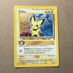 Pokemon Pichu Neo Genesis 12/111 Holo Rare Unlimited 30 HP English Card 2000 - Image 1