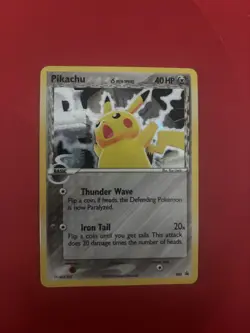 Pokemon Pikachu TCG Delta Species 035 Promo Holo Black Star LP-MP Condition - Image 1