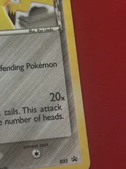 Pokemon Pikachu TCG Delta Species 035 Promo Holo Black Star LP-MP Condition - Image 3
