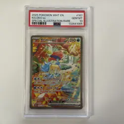 Pokemon TCG White Flare Keldeo EX 167/086 Special Illustration Rare SIR - PSA 10 - Image 1