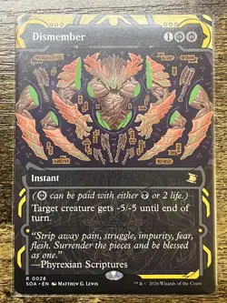 Dismember, Secrets Of Strixhaven, non foil, MTG - Image 1