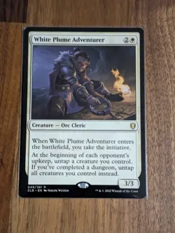 MTG White Plume Adventurer - Baldur's Gate NM - Image 1