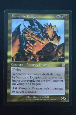 Magic The Gathering MTG VAMPIRIC DRAGON Odyssey MP Moderately Played - Image 1