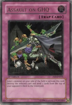 Yugioh Assault on GHQ FET-EN056 Ultimate Rare 1st Edition MP - Image 1
