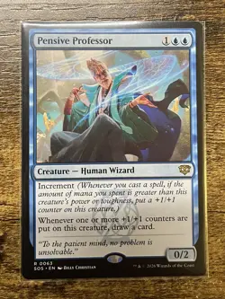 Pensive Professor Regular Secrets Of Strixhaven MTG NM B 0063 - Image 1