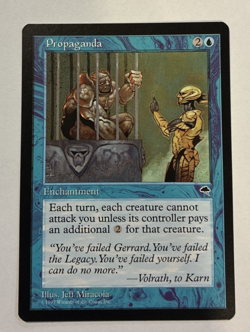 Propaganda Tempest Uncommon MTG 1997 LP - Image 1