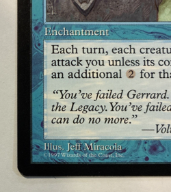 Propaganda Tempest Uncommon MTG 1997 LP - Image 2