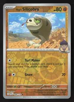 Hop's Silicobra 086/159 Common Journey Together Pokemon Reverse Holo Near Mint - Image 1