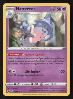 Hatterene 020/073 Holo Rare Champion's Path Pokemon Near Mint - Image 1