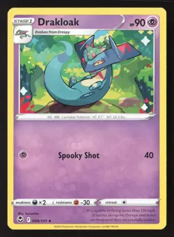 Drakloak 088/195 Uncommon Silver Tempest Pokemon Near Mint - Image 1