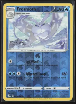 Frosmoth 085/264 Uncommon Fusion Strike Pokemon Reverse Holo Lightly Played - Image 1