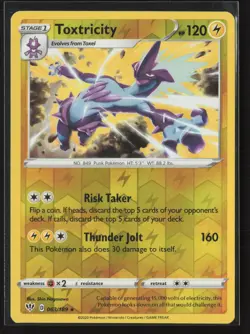 Toxtricity 063/189 Holo Rare Darkness Ablaze Pokemon Reverse Holo Near Mint - Image 1