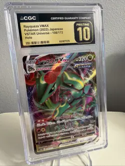 Pokemon Rayquaza VMAX Triple Rare Holo CGC Pristine 10 Vstar Universe 108/172 J… - Image 1