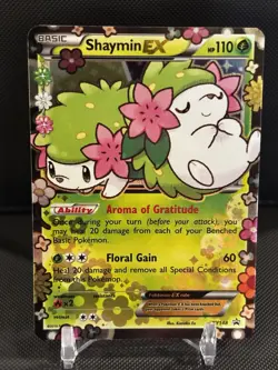 Pokemon Card - 2016 Black Star Promo XY Shaymin EX #XY148 Generations - Image 1