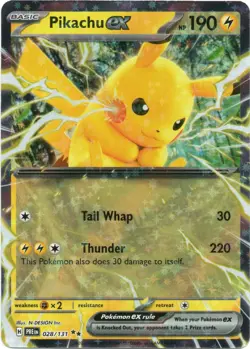 Pikachu ex 028/131 Pokemon SV: Prismatic Evolutions - Image 1