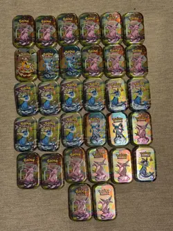 Pokemon EMPTY Mini Tin Lot X32 - Prismatic Evolutions 🔥✅ - Image 1