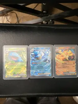 Pokemon 151 Charizard, Blastoise, Venusaur EX trio bundle - pack fresh - Image 1