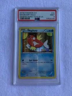 PSA 9 Mint 2016 Pokemon Magikarp Holo 22/83 XY Generations - Toys R Us - Image 1