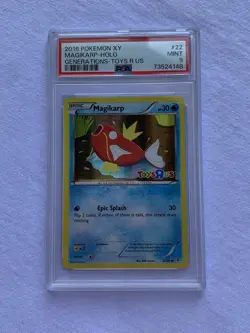 PSA 9 Mint 2016 Pokemon Magikarp Holo 22/83 XY Generations - Toys R Us - Image 3