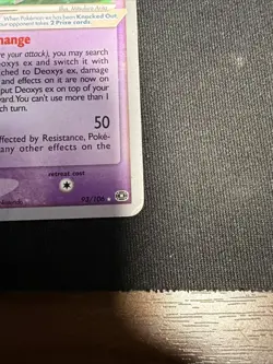 Pokemon TCG Deoxys EX Ultra Rare 93/106 Non-holo 2006 World Championships (NM) - Image 2