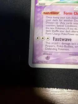 Pokemon TCG Deoxys EX Ultra Rare 93/106 Non-holo 2006 World Championships (NM) - Image 3