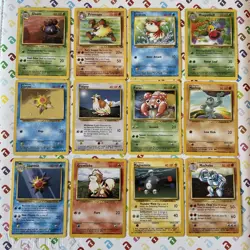 Pokemon TCG Base Set Common/uncommon Bundle X12 Wotc No Duplicates - Image 1