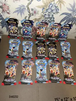 Pokemon TCG Stellar Crown Sleeved Booster Pack - Factory Sealed x15 - Image 1