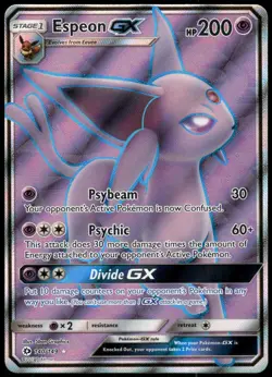 Pokemon Espeon GX (Full Art) Ultra Rare SM Base Set 140/149 NM Holo - Image 1