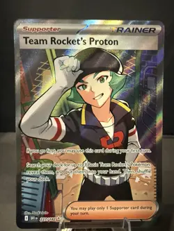 Team Rocket's Proton 227/182 Sv10: Destined Rivals Holo Ultra Rare Pokemon NM - Image 1