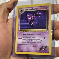 Sabrina's Haunter - Gym Heroes 58/132 Pokemon Card - LP/NM Vintage Uncommon WOTC - Image 2