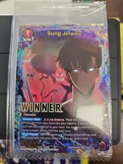 Union Arena Solo Leveling Sung Jinwoo WINNER UEPR/SLG-1-019 English Promo Sealed - Image 1