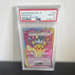 Pokemon Pikachu Ex 234/193 Special Art Rare Holo JP M2a Mega Dream Ex PSA 10 - Image 1