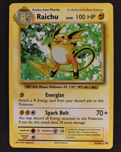 Raichu LV. 40 36/108 - Pokemon Card TCG - Evolutions - LP - Image 1