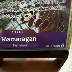 Bandai Mamaragan OP15-078 SR OP-15 EN One Piece CCG Event Card - Image 3
