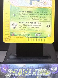 Pokemon Card Vileplume H31/H32 Aquapolis Holo Rare WOTC Swirl Played - Image 3